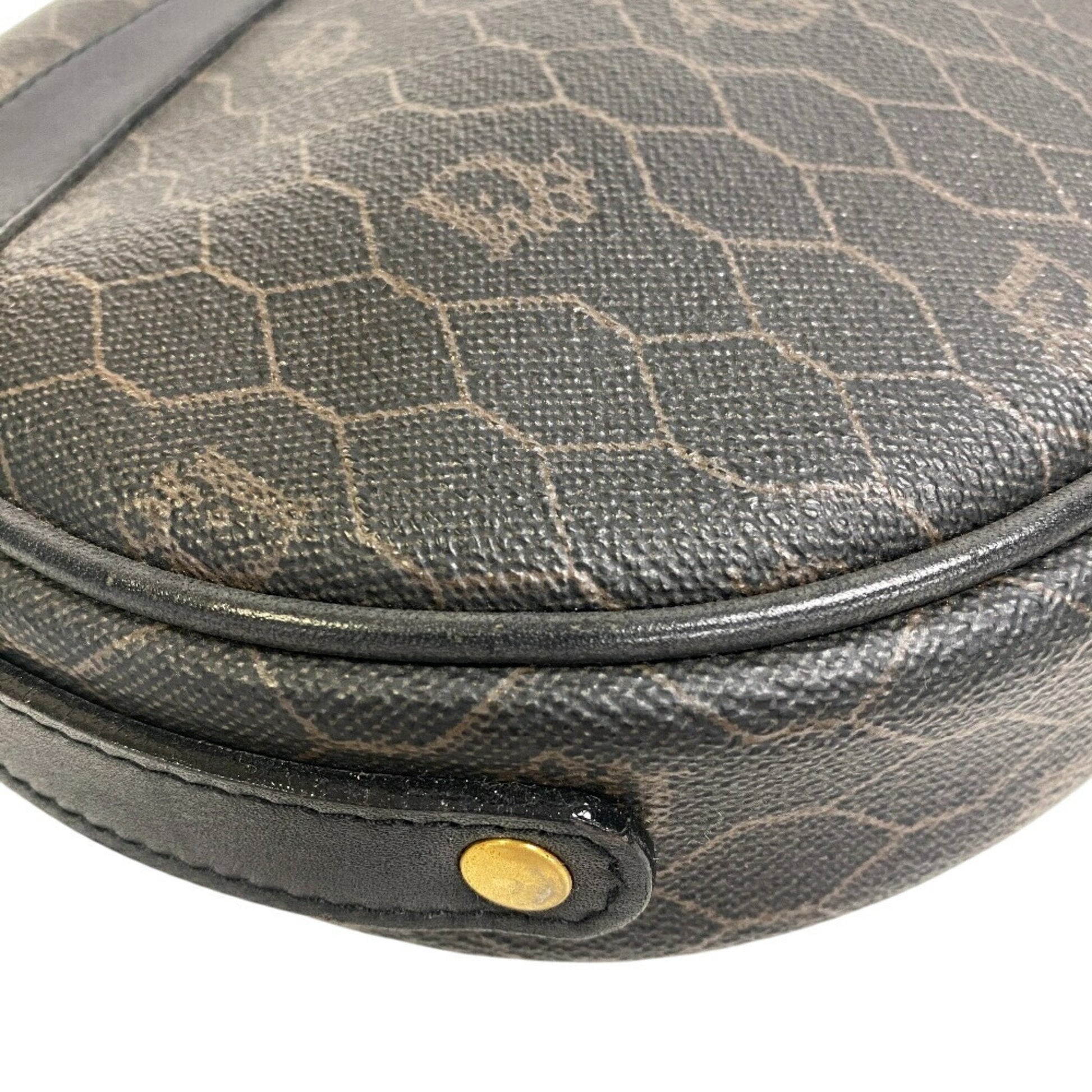 Christian Dior Brown Pvc Shoulder Bag  