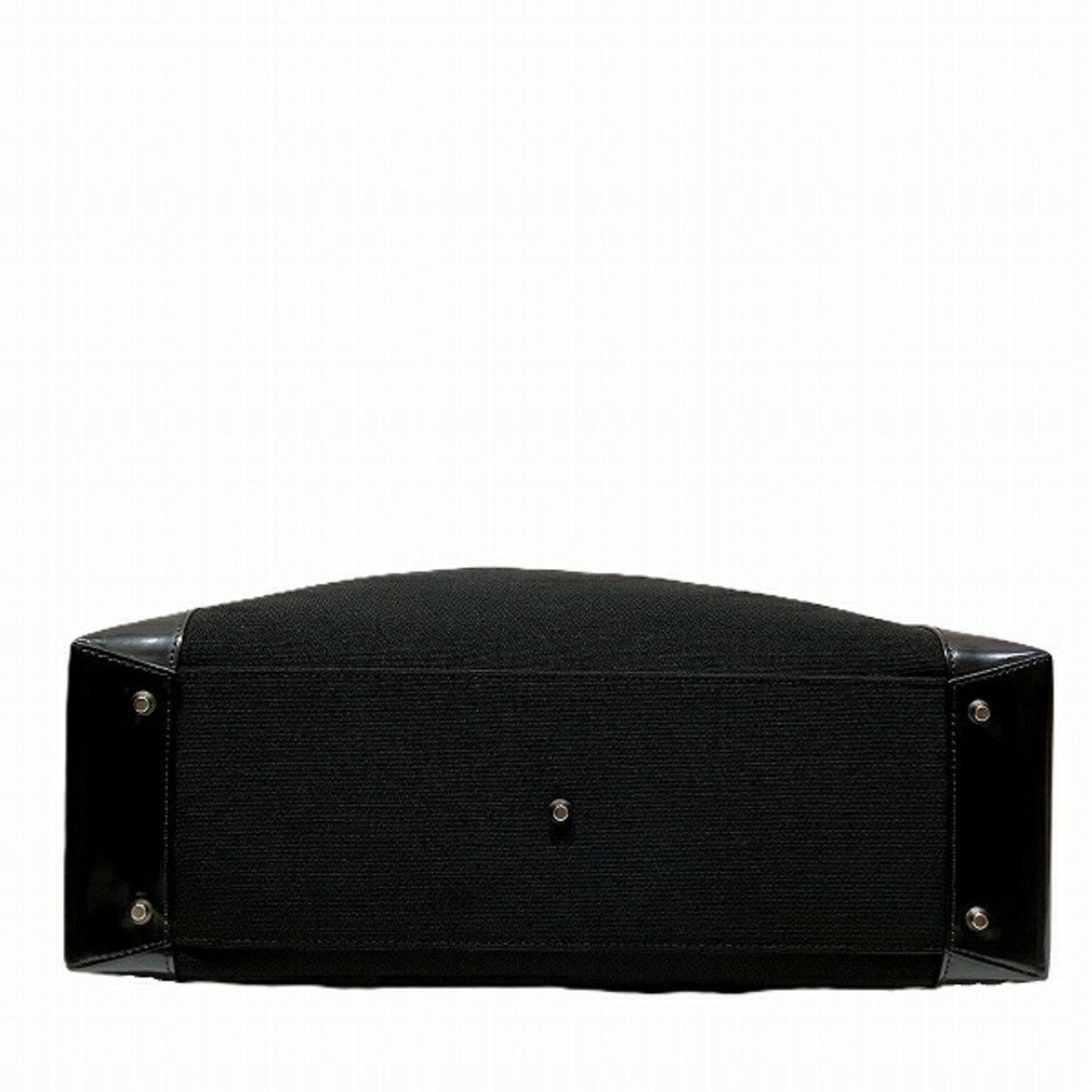 Christian Dior Black Canvas Pouch Shoulder Bag Tote Bag  