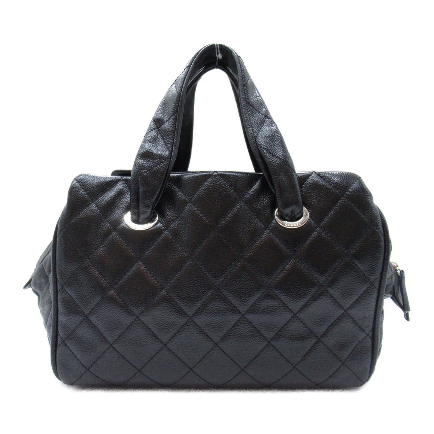 CHANEL Boston bag Black Caviar Skin Grained Calf