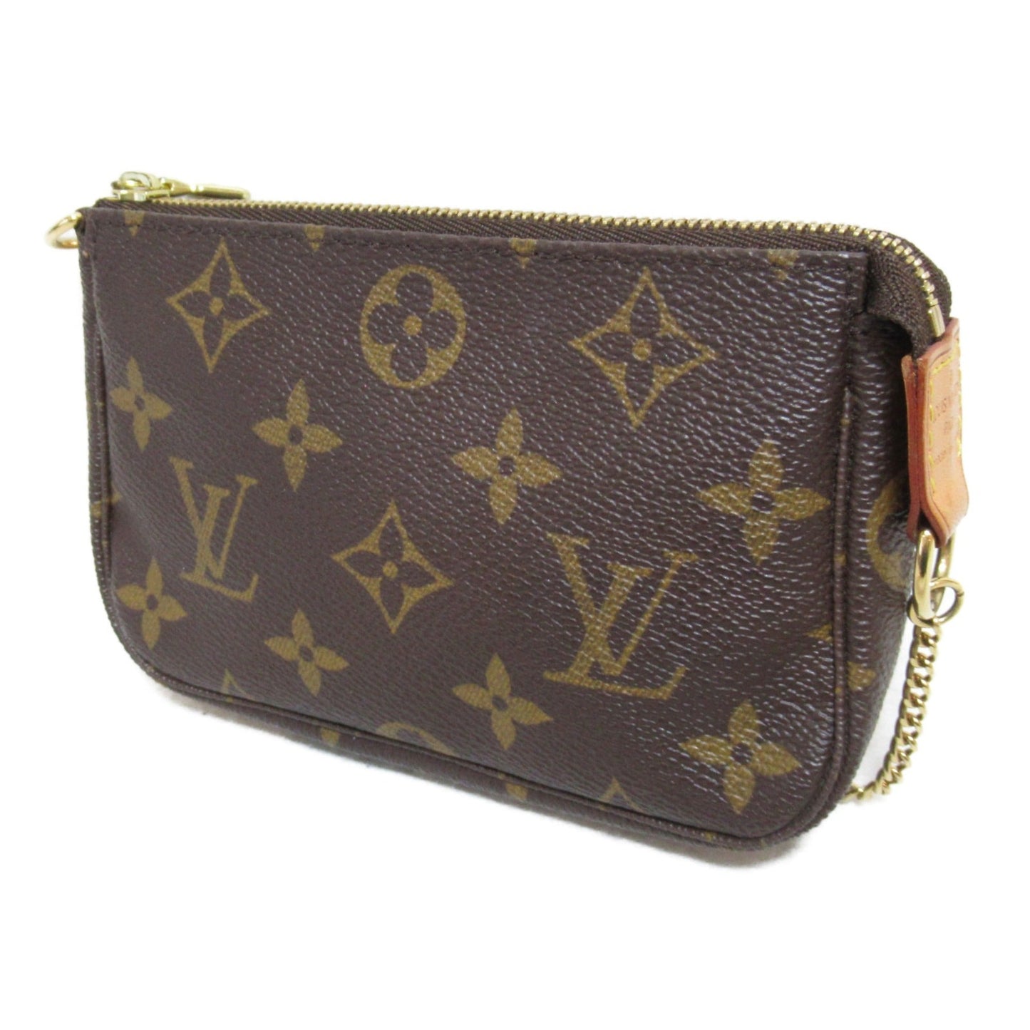 LOUIS VUITTON Mini Pochette Accessoires Accessory Pouch Brown Monogram PVC coated canvas M58009