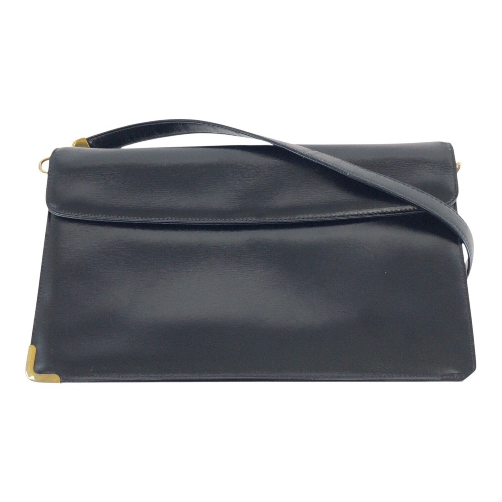 Christian Dior Black Leather Pochette Shoulder Bag  