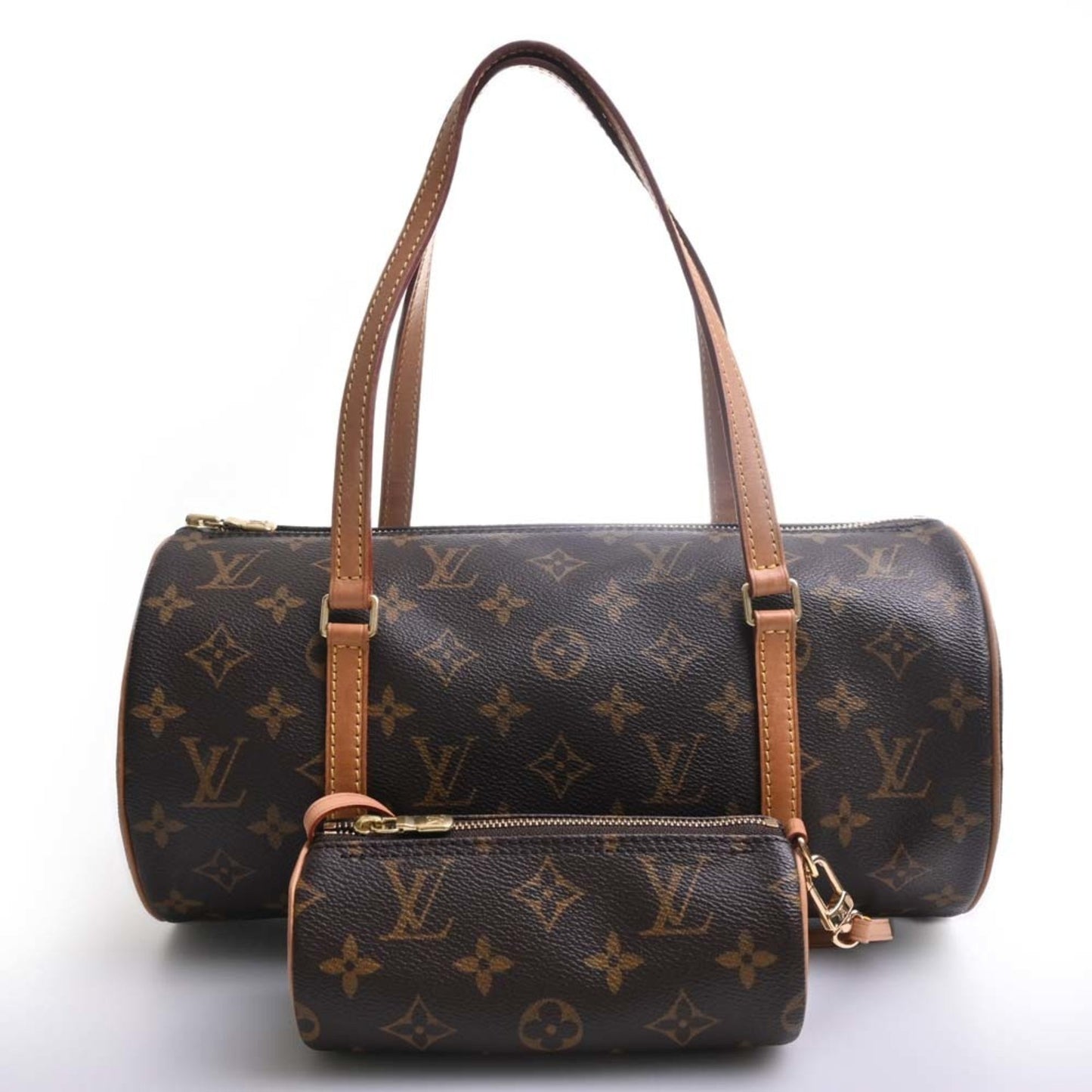 LOUIS VUITTON Monogram Papillon 30 Handbag M51385 Brown Women's