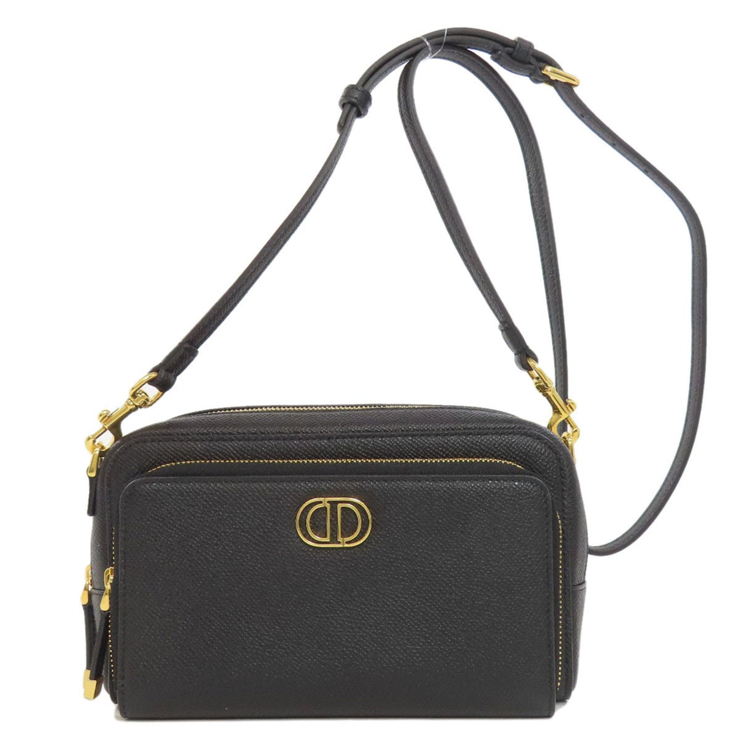 Christian Dior Black Leather Shoulder Bag  