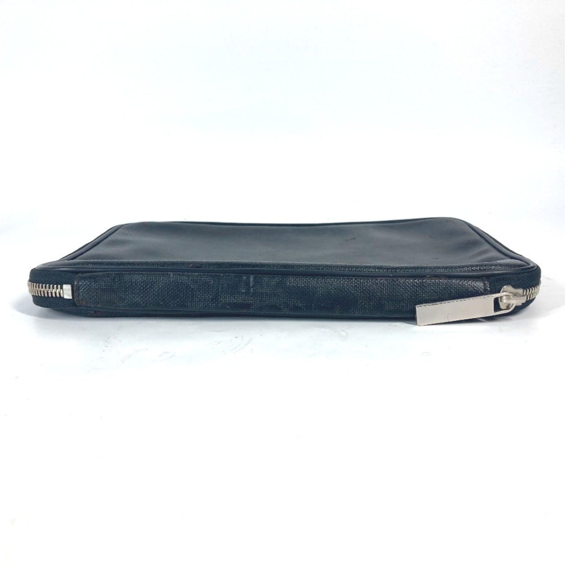 Christian Dior Black Pvc Clutch Bag Pouch  