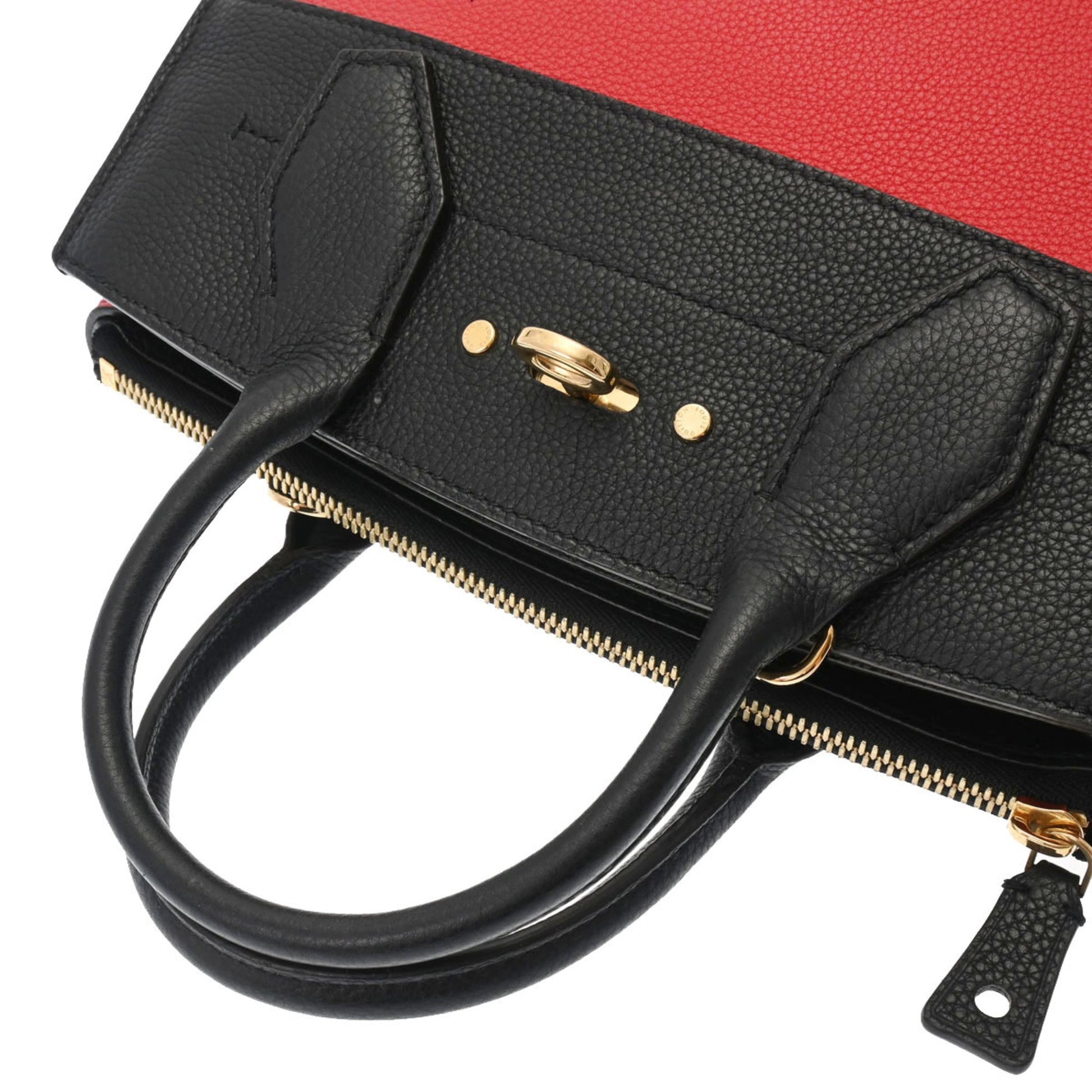 LOUIS VUITTON City Steamer PM Noir/Rouge Women's Taurillon Leather Bag