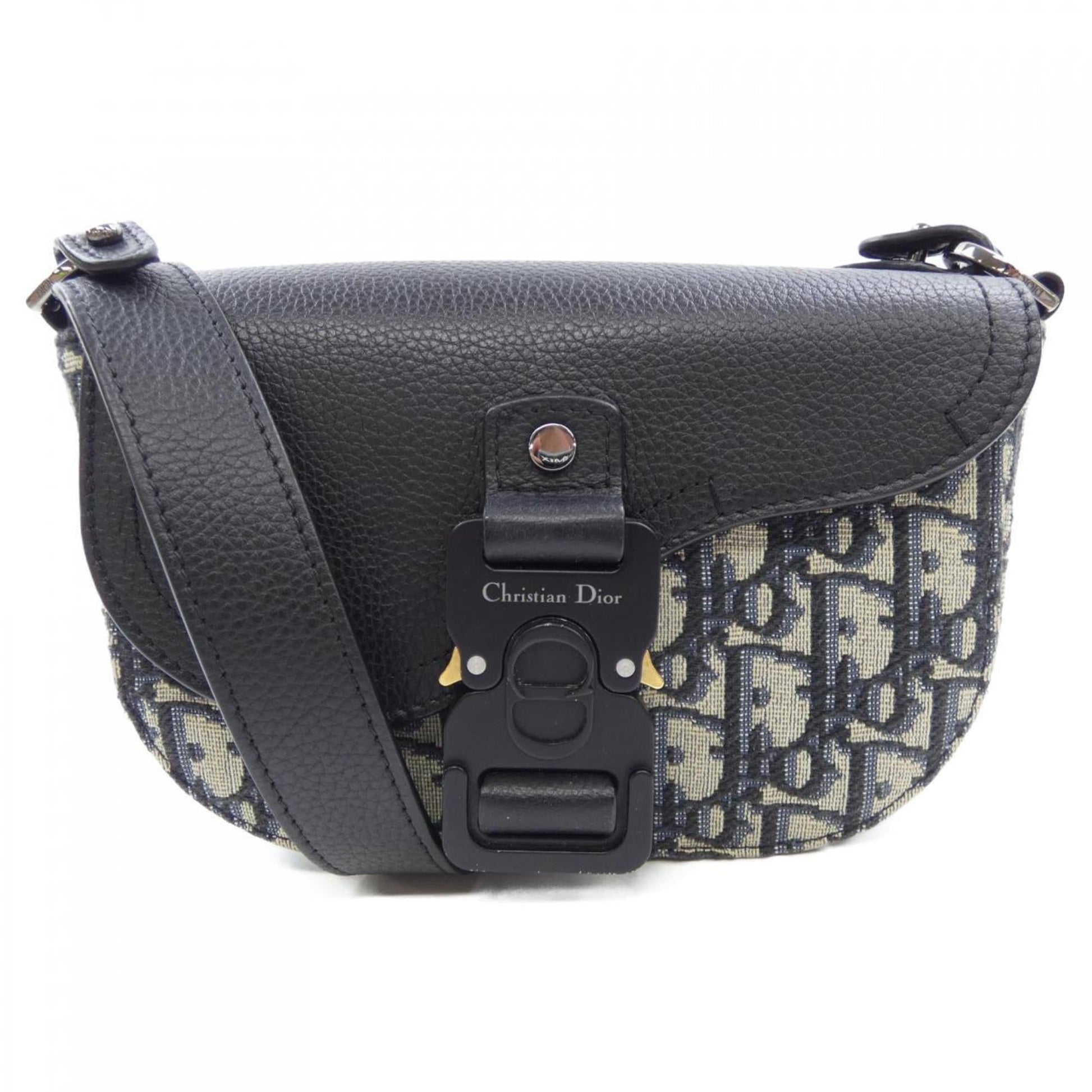 Christian Dior Beige Black Navy Handbag  