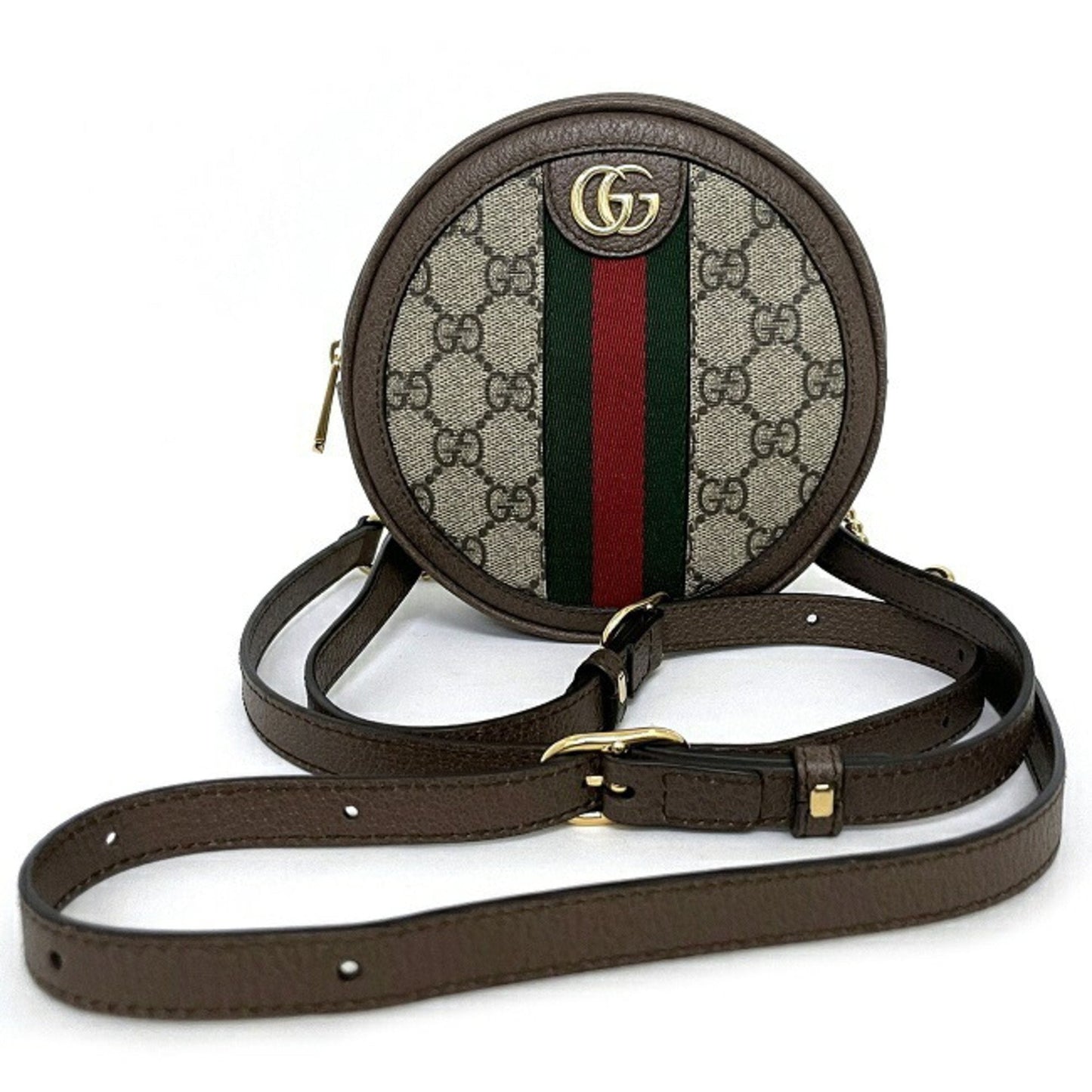 Gucci Sherry Line Beige Leather PVC Backpack