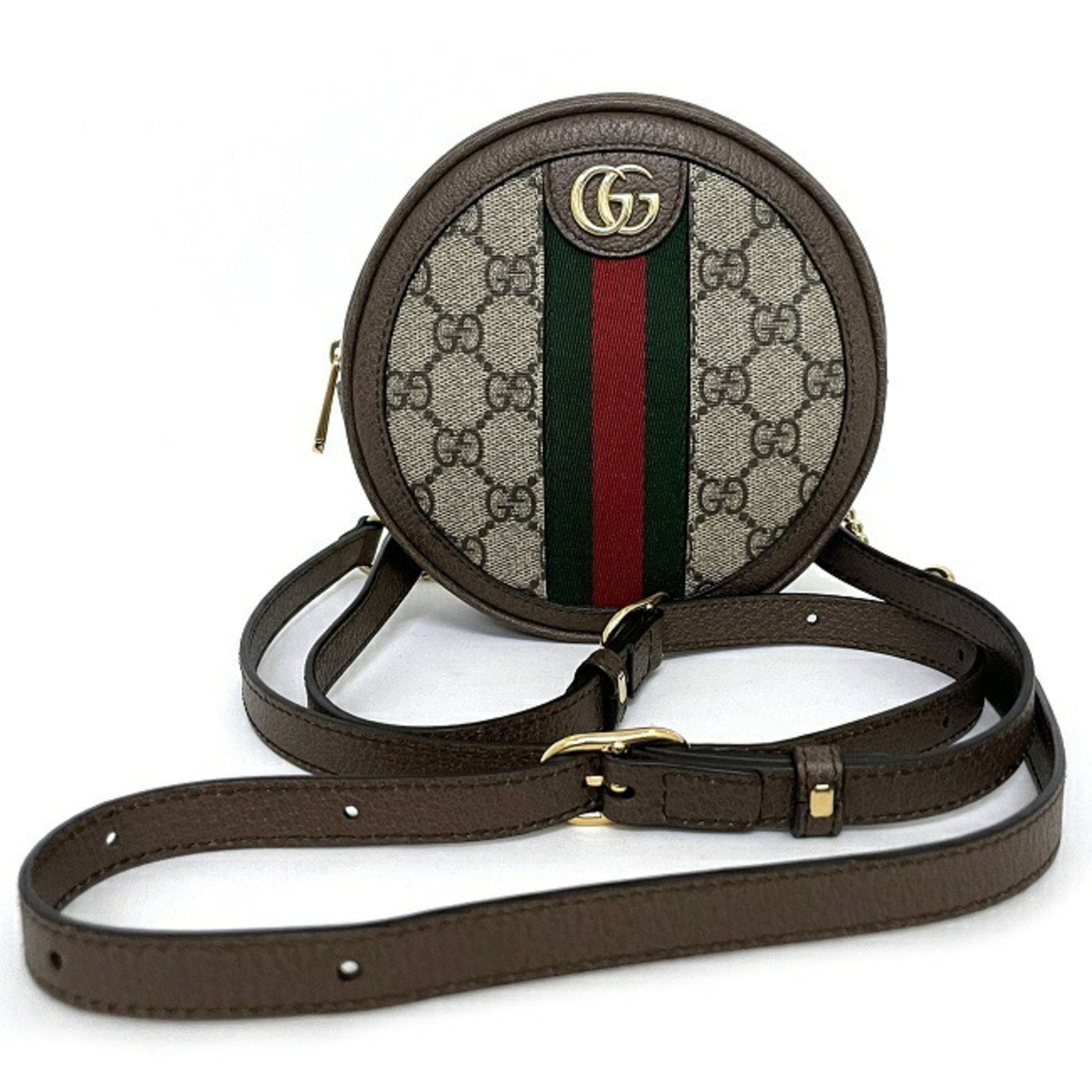 Gucci Sherry Line Beige Leather PVC Backpack