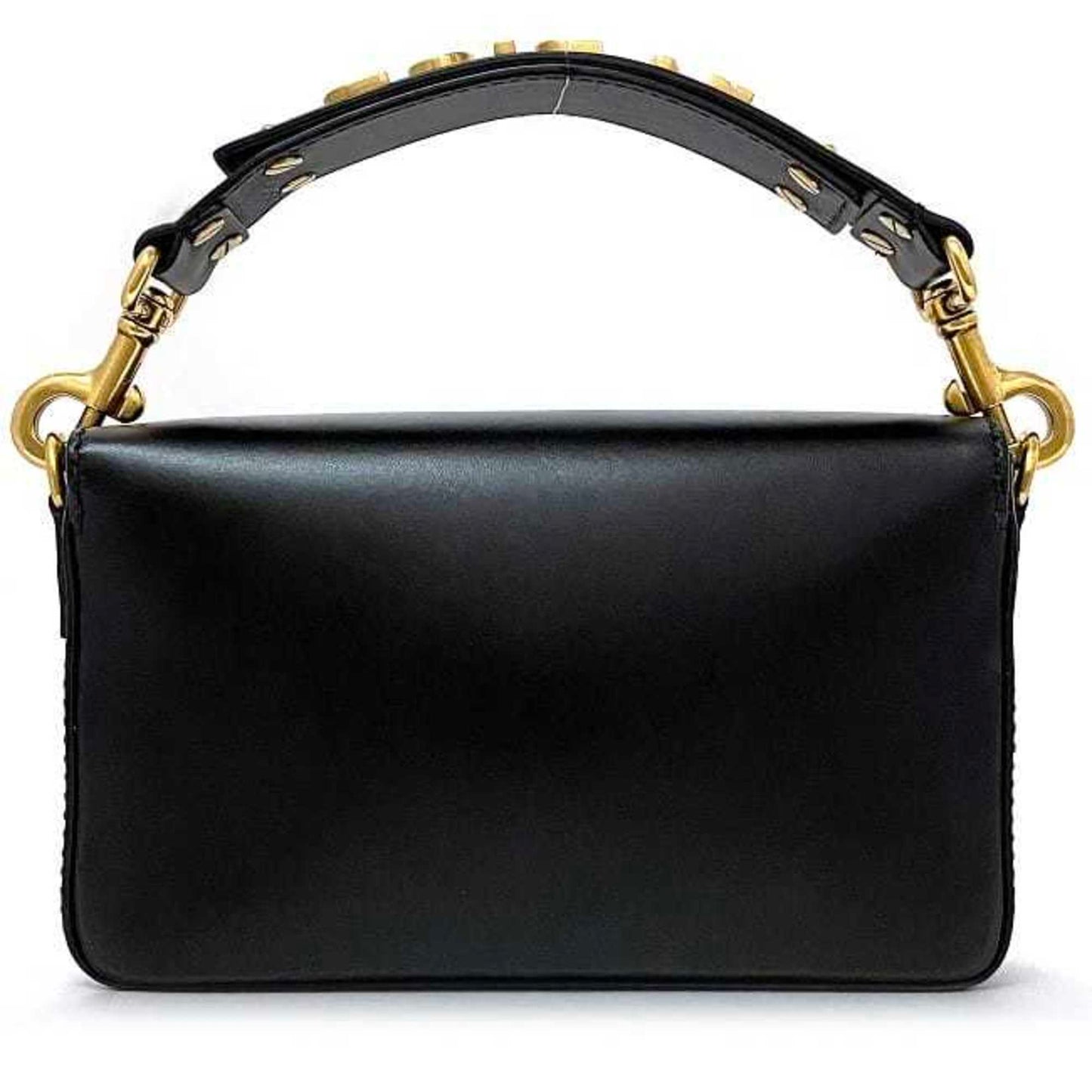 Christian Dior Black Leather Clutch Bag Handbag  