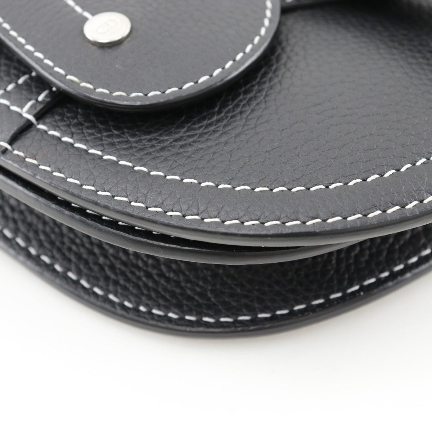 Christian Dior Black Leather Sling Bag  
