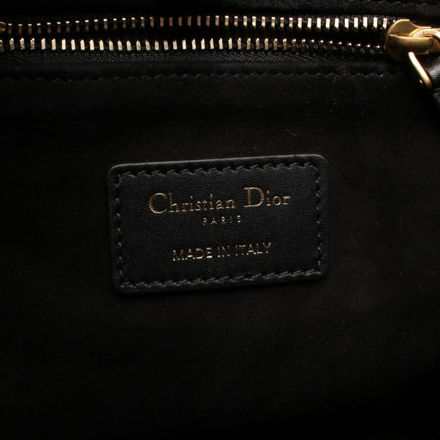 Christian Dior Black Leather Shoulder Bag  