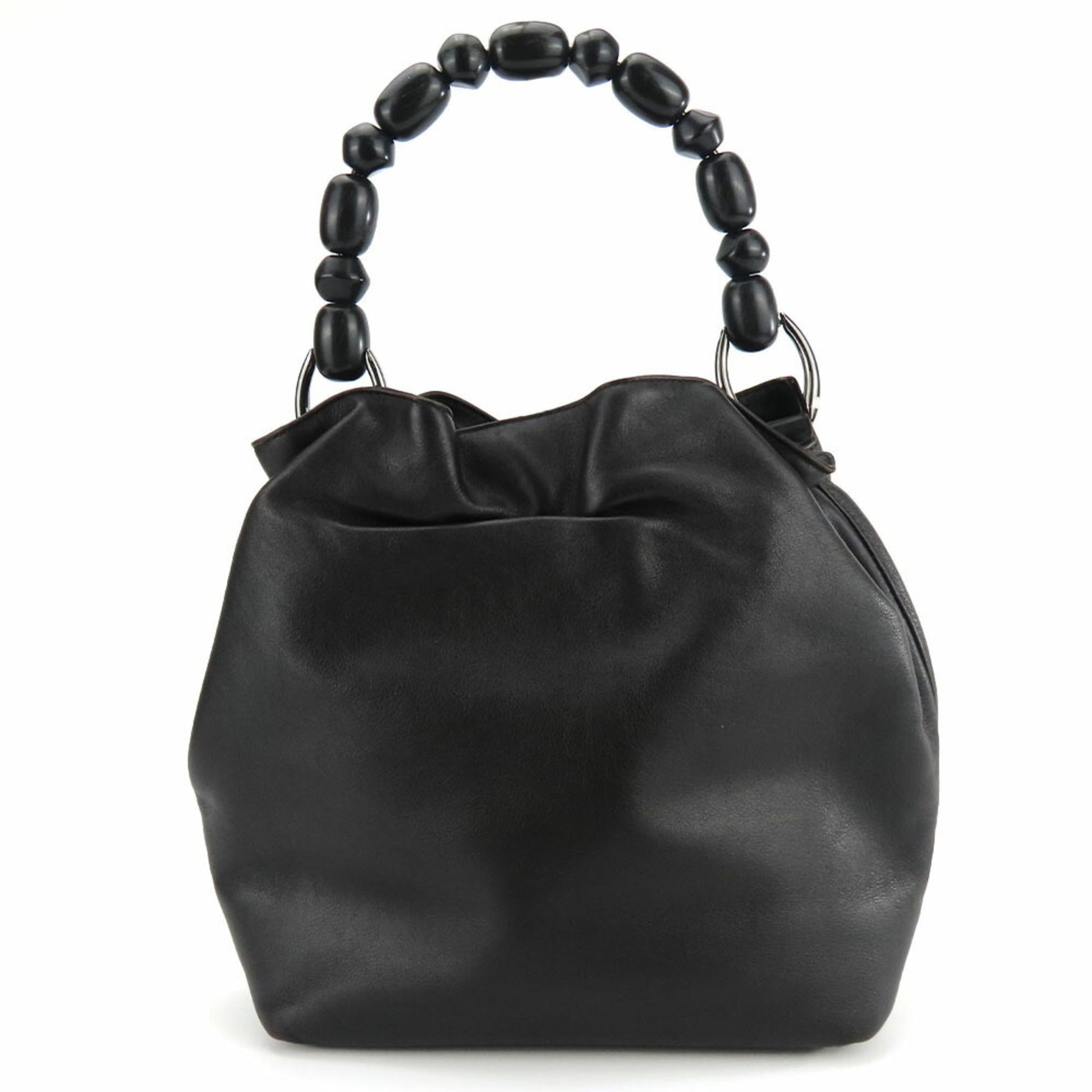 Christian Dior Dark Brown Leather Handbag  