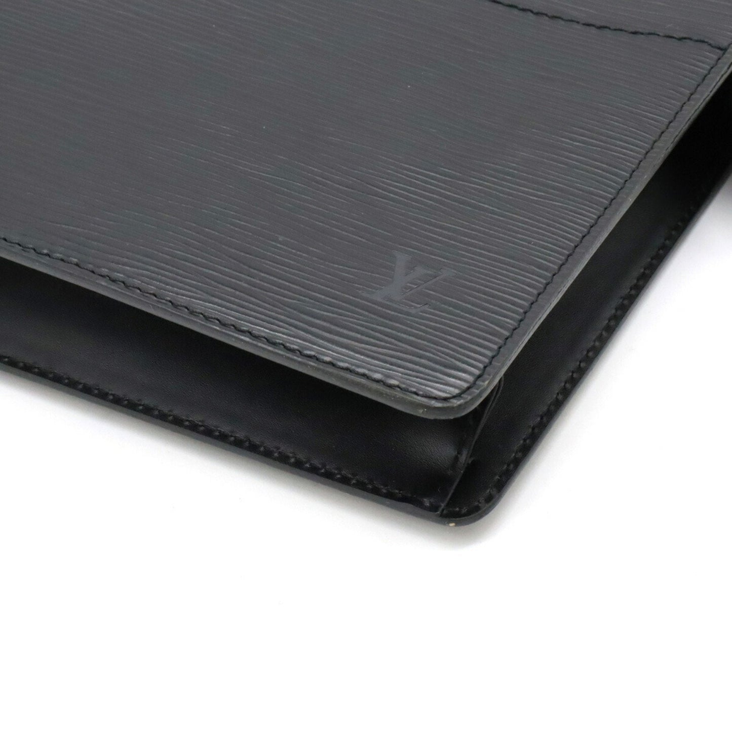 LOUIS VUITTON Epi Pochette Homme Second Bag Clutch Noir Black
