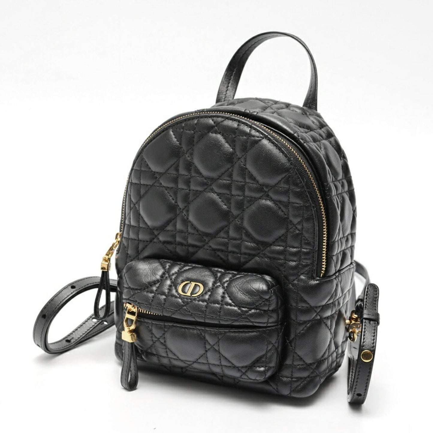 Christian Dior Black Leather Backpack  