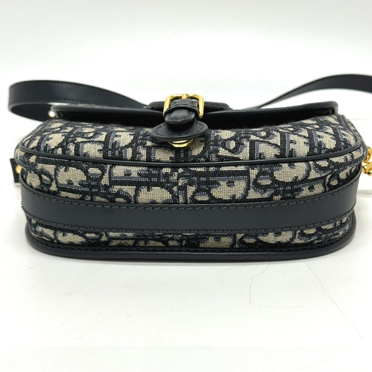 Christian Dior Gray Leather Shoulder Bag  