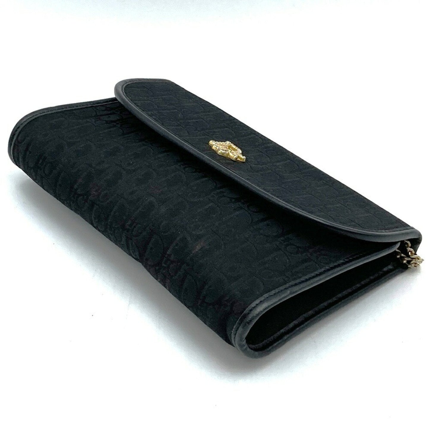 Christian Dior Black Canvas Shoulder Bag  