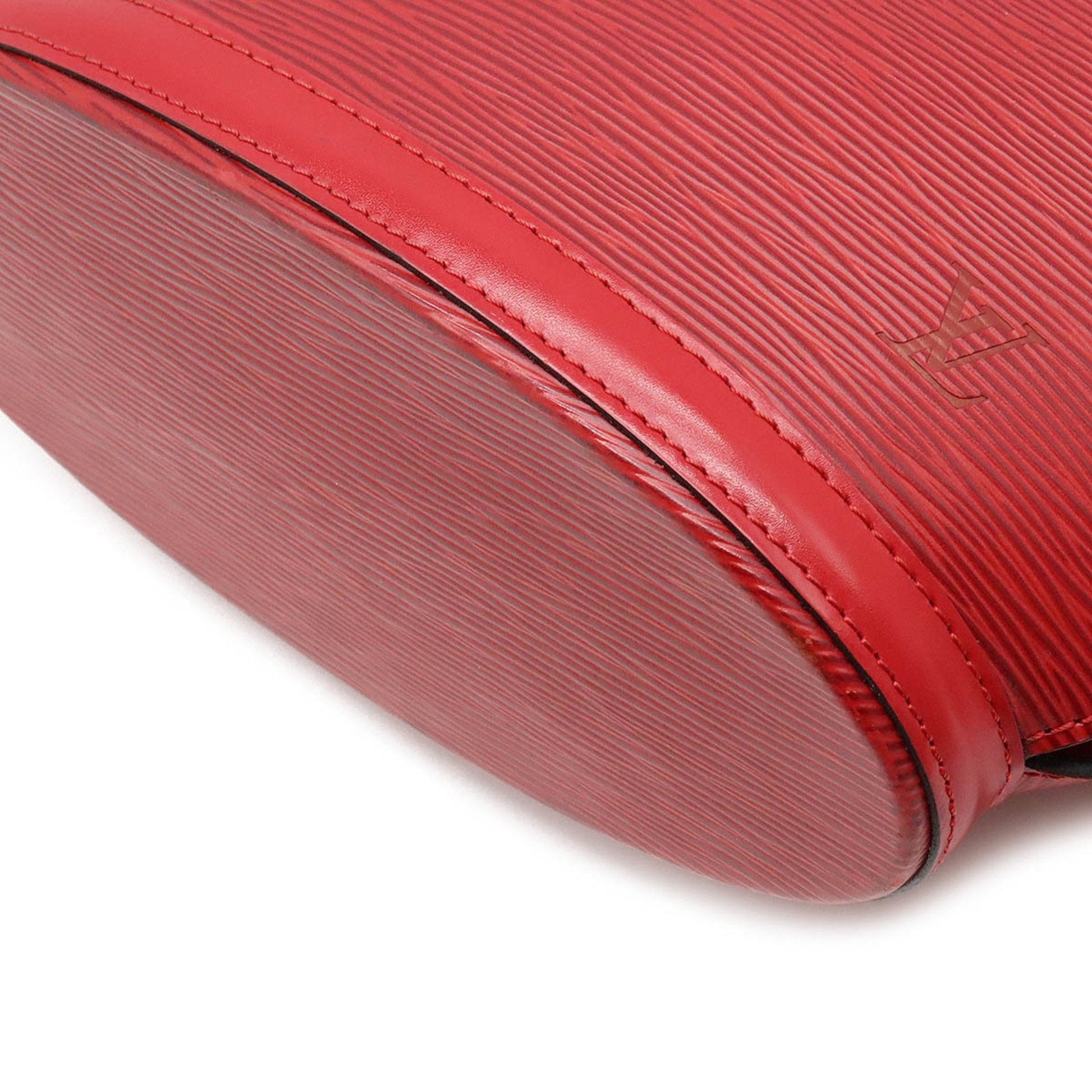 LOUIS VUITTON Epi Saint-Jacques Poigner Long Tote Bag Shoulder Leather Castilian Red