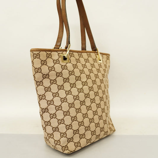 Gucci Leather Canvas Handbag