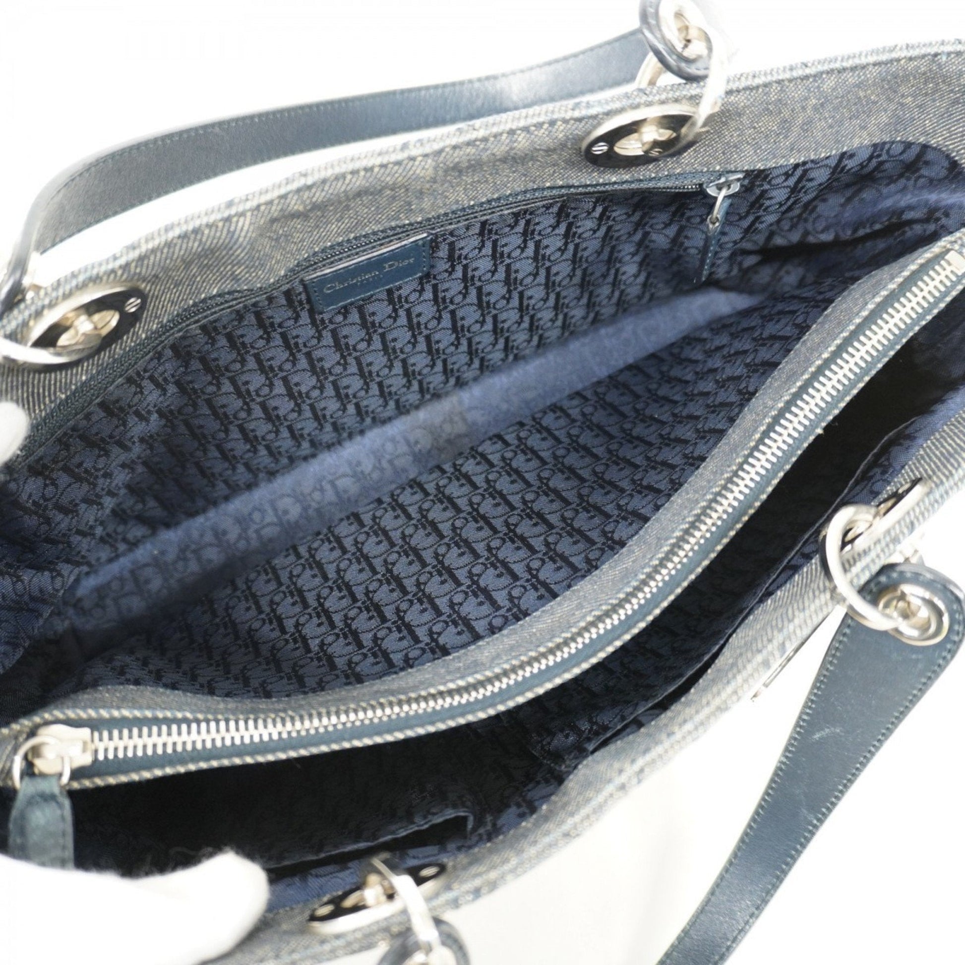 Christian Dior Navy Denim Handbag  