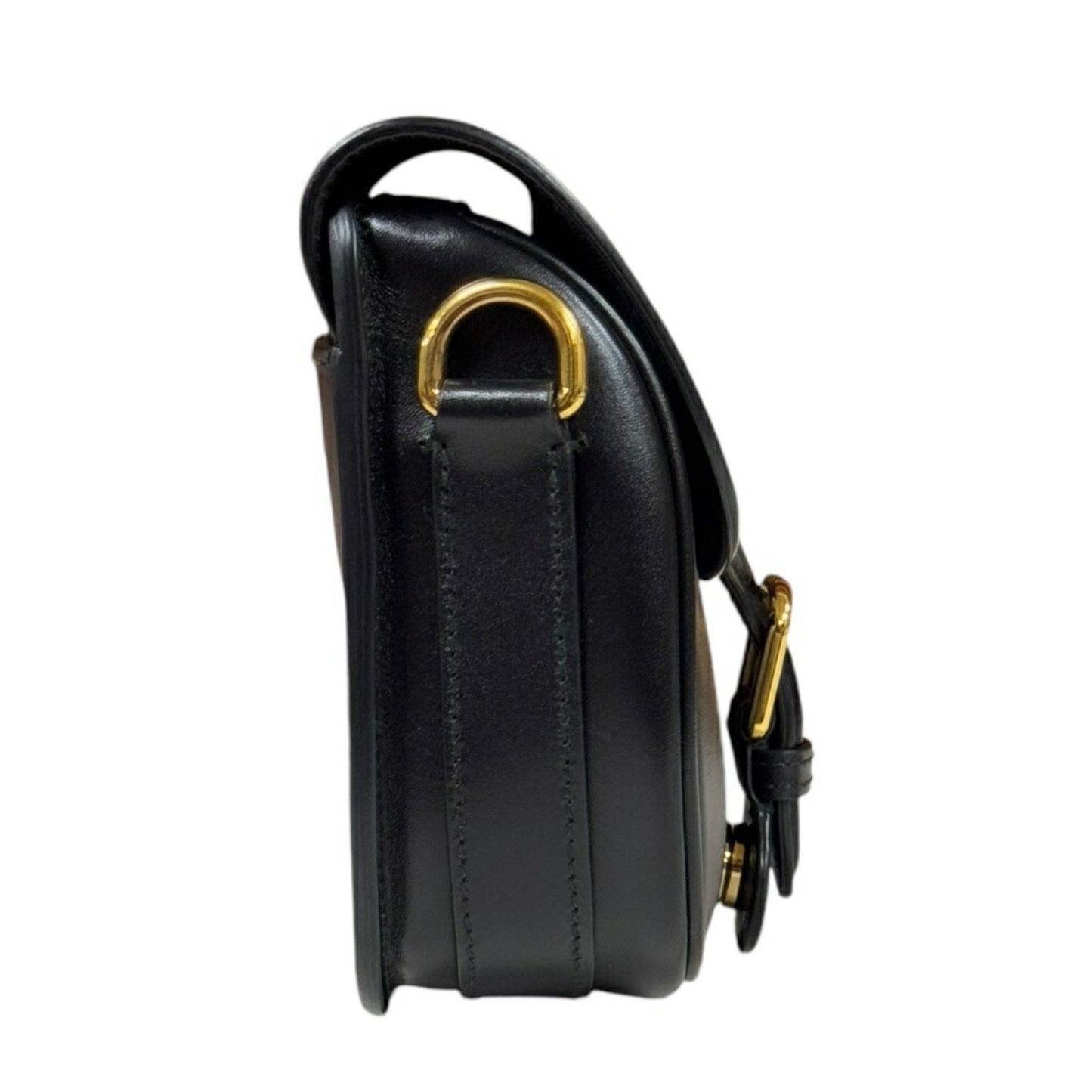 Christian Dior Black Leather Shoulder Bag  