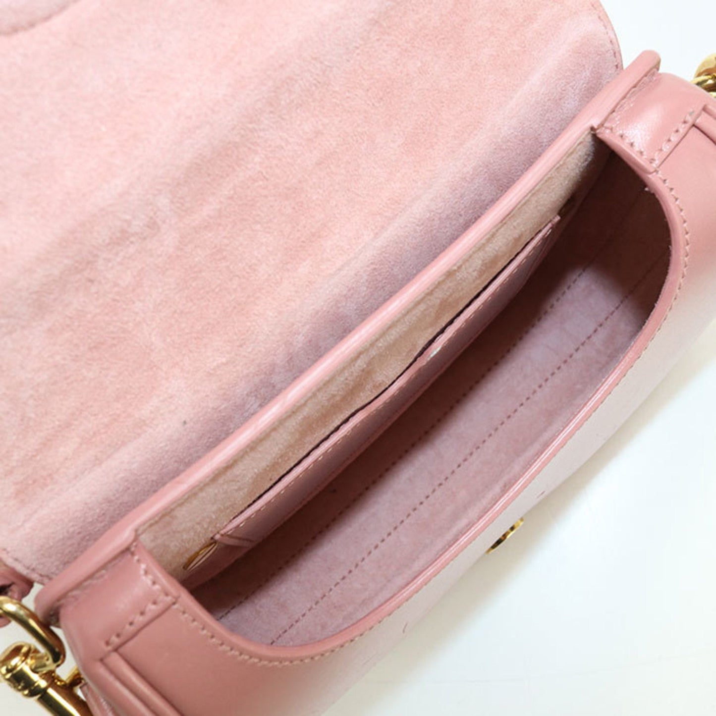 Christian Dior Pink Leather Shoulder Bag  