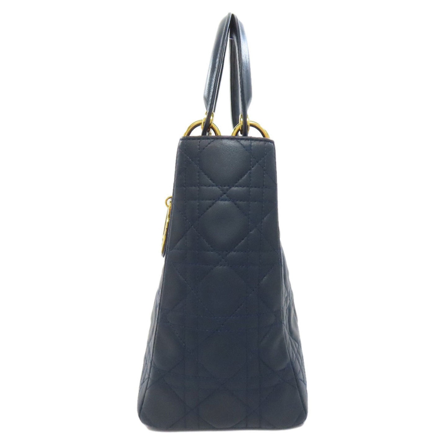 Christian Dior Navy Leather Handbag  