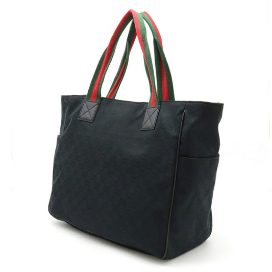 Gucci Leather Canvas Tote