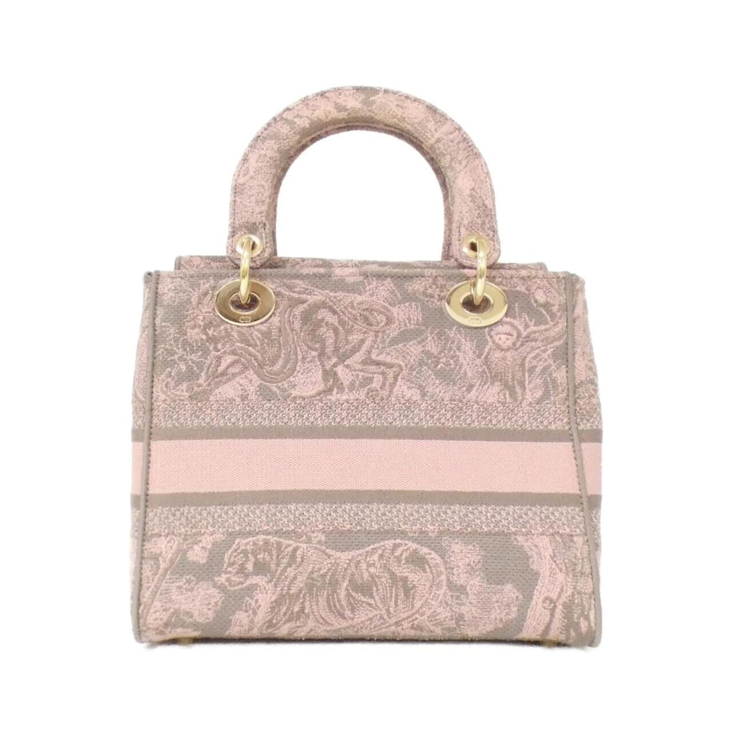 Christian Dior Gray Multi-Color Canvas Handbag  
