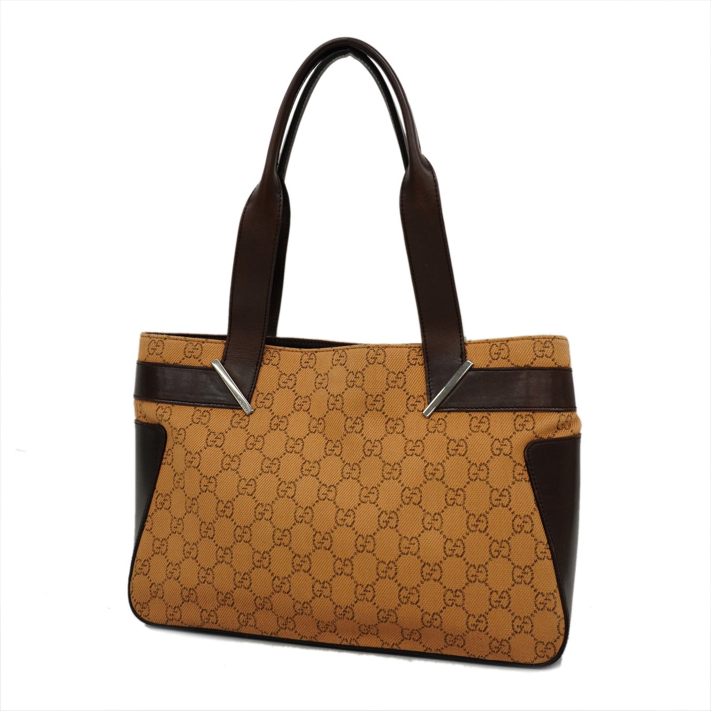 Gucci Leather Canvas Tote