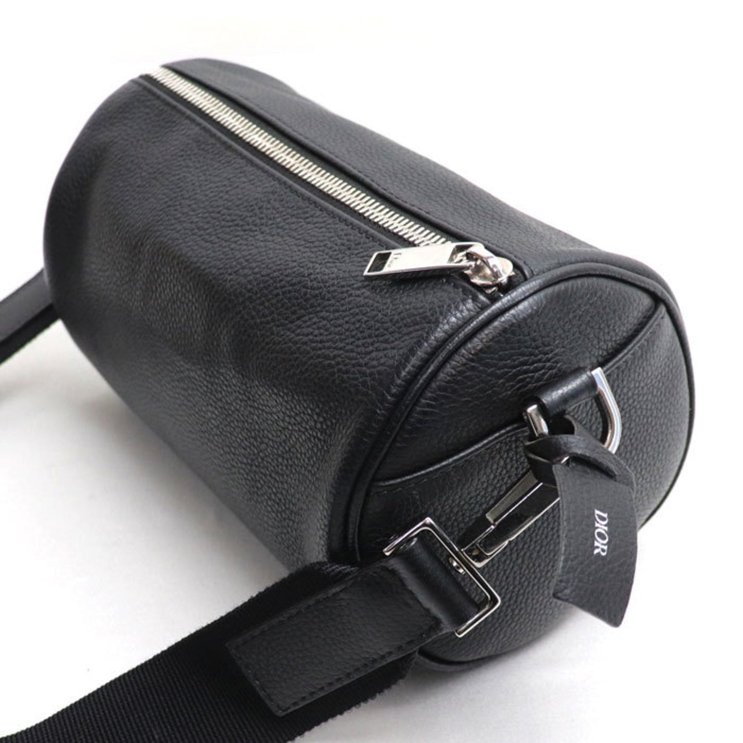 Christian Dior Black Leather Shoulder Bag  