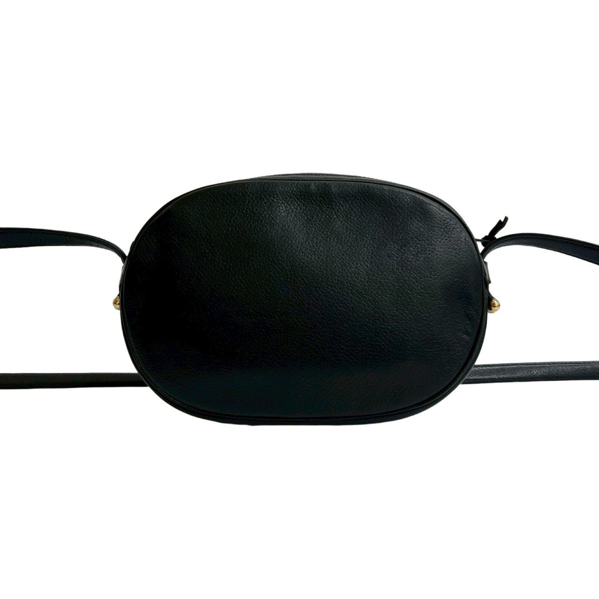 Christian Dior Black Leather Pochette Shoulder Bag  