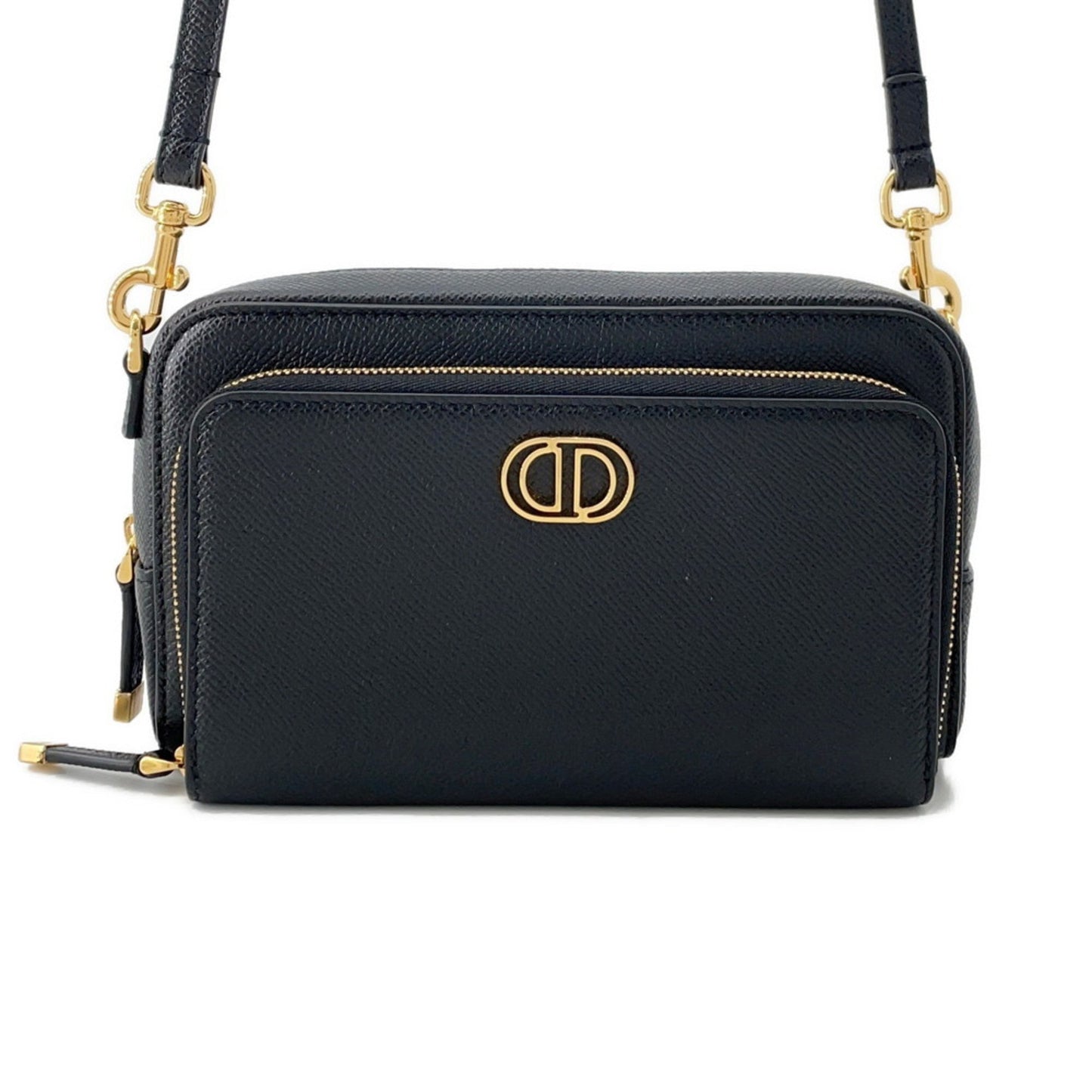 Christian Dior Black Leather Shoulder Bag  