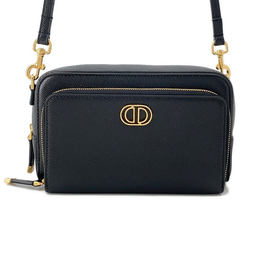 Christian Dior Black Leather Shoulder Bag  