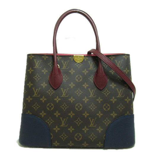 LOUIS VUITTON Flandrin Brown navy mauve Monogram PVC coated canvas M43169