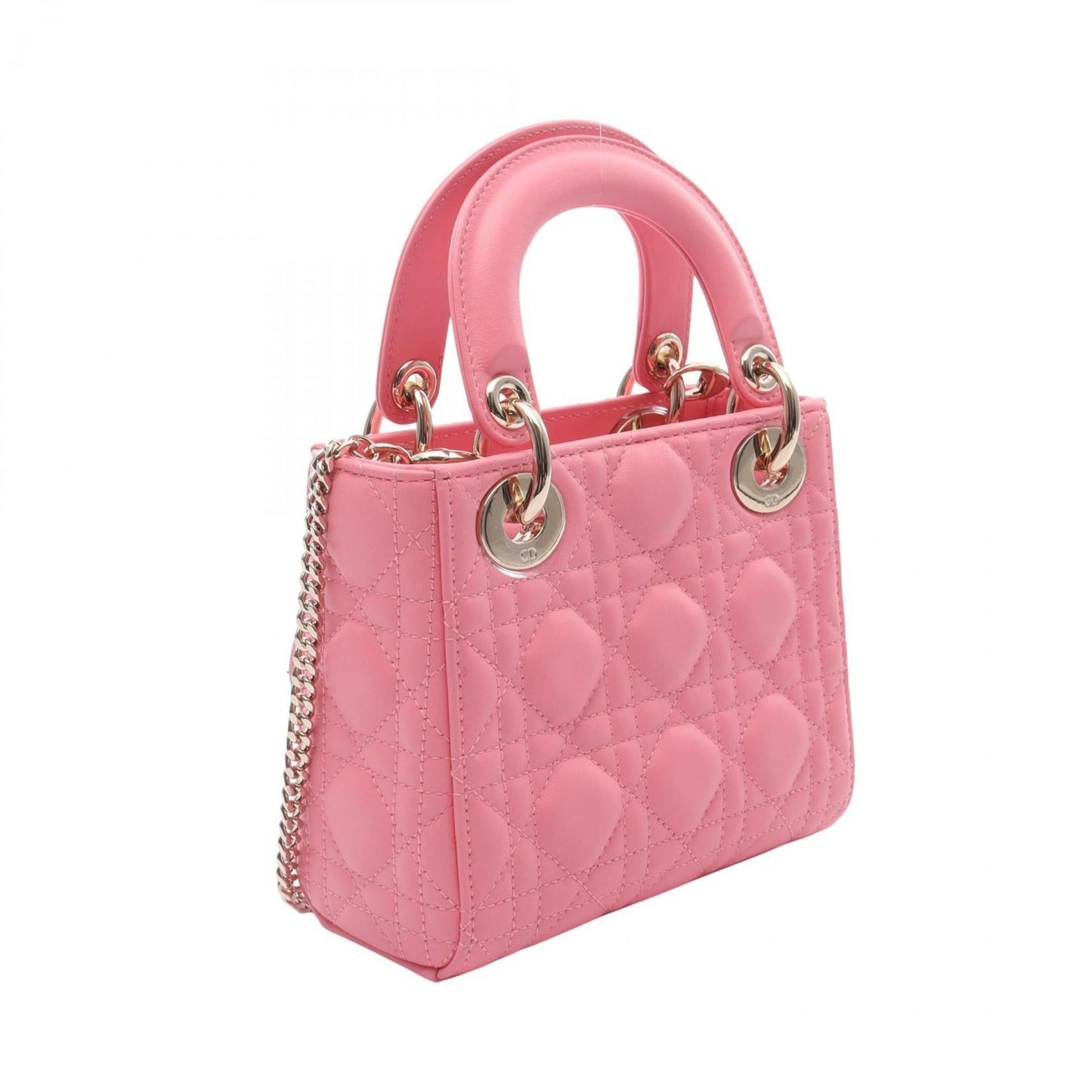 Christian Dior Pink Leather Handbag  