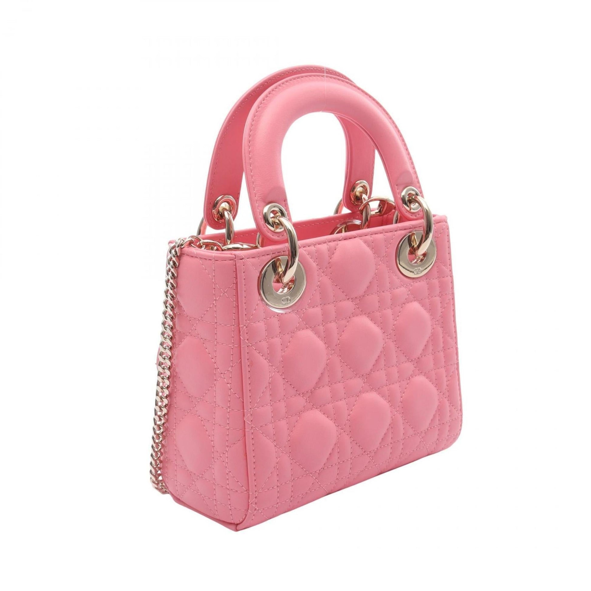 Christian Dior Pink Leather Handbag  