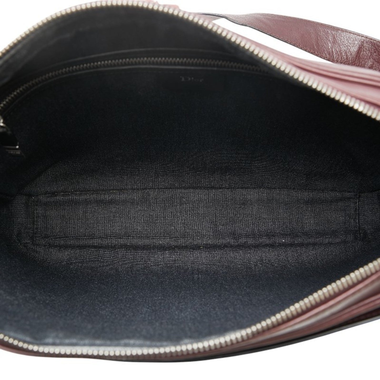 Christian Dior Navy Wine Leather Shoulder Bag  