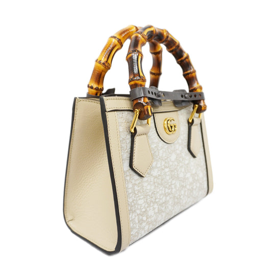 Gucci Leather Canvas Shoulder Bag