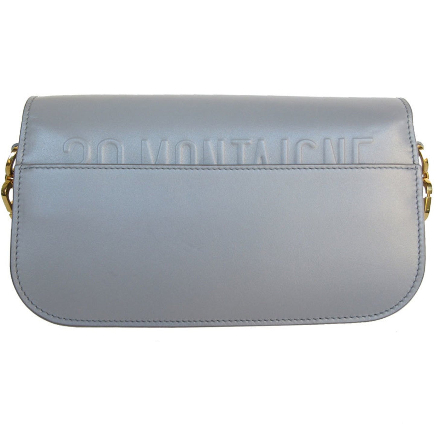 Christian Dior Gray Leather Shoulder Bag  