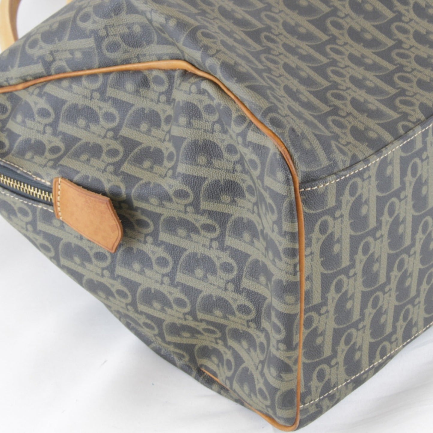 Christian Dior Brown Trotter Boston Bag  