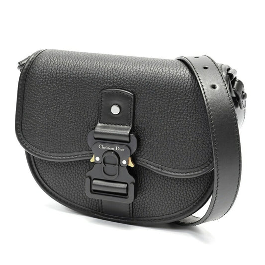 Christian Dior Black Leather Shoulder Bag  
