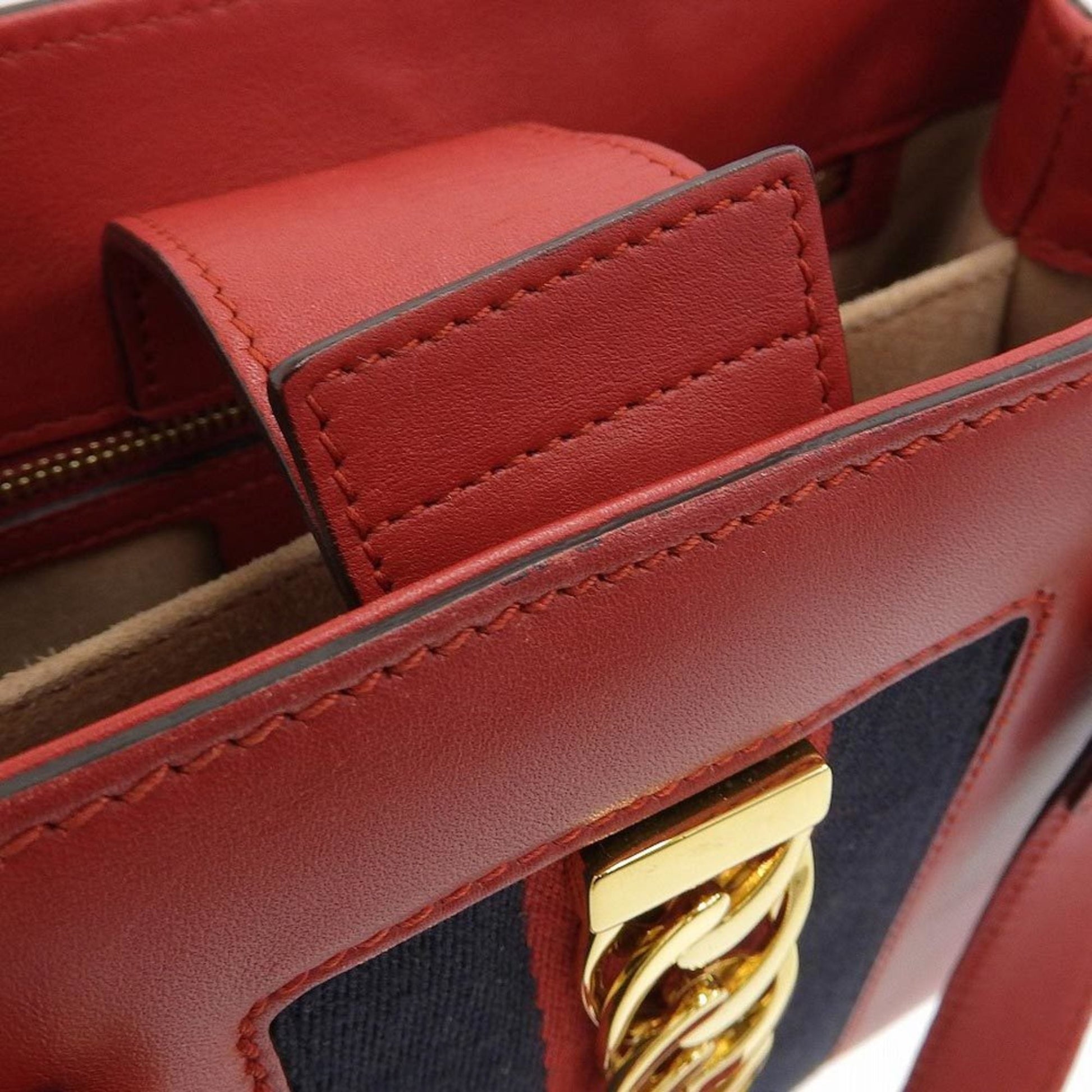 Gucci Red Leather Shoulder Bag Style 4