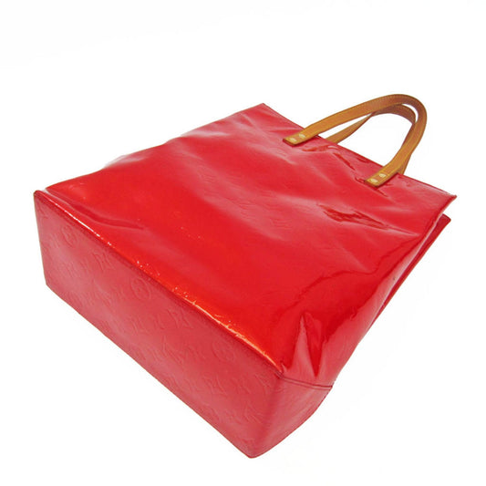 LOUIS VUITTON Monogram Vernis Reade MM M91086 Women's Handbag Rouge