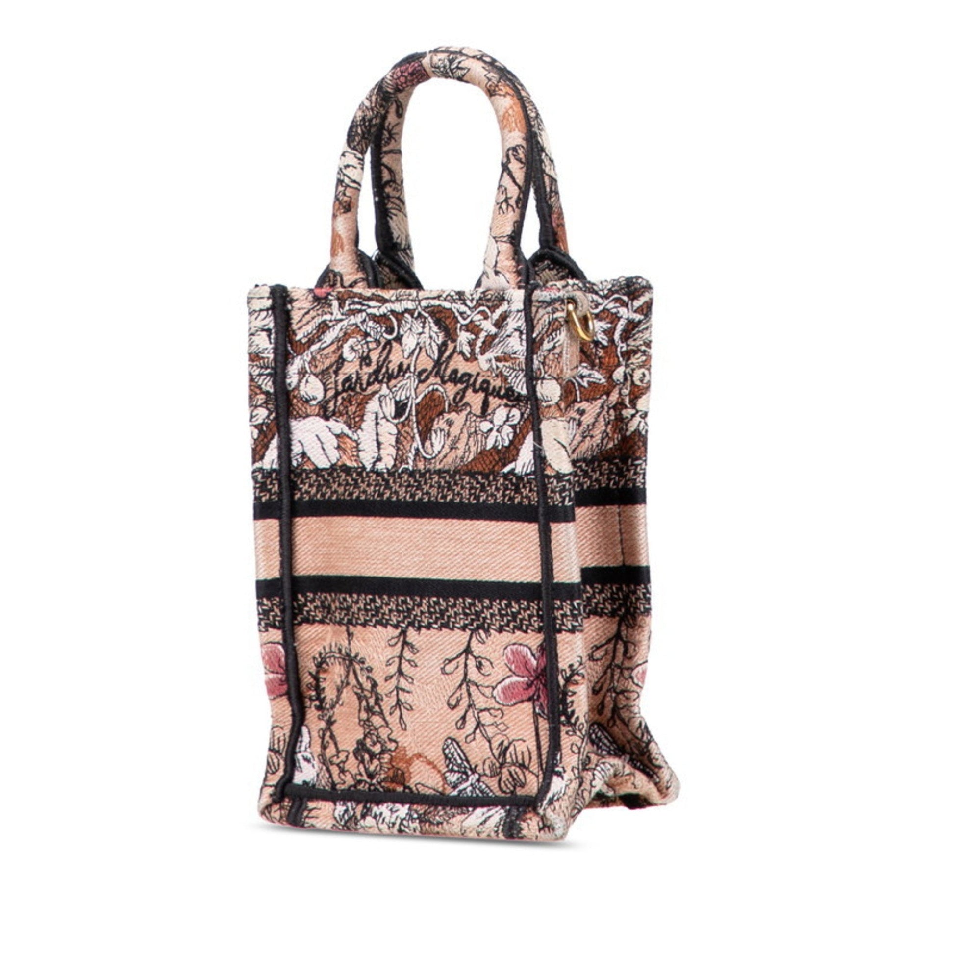 Christian Dior Brown Canvas Shoulder Bag Tote Bag  