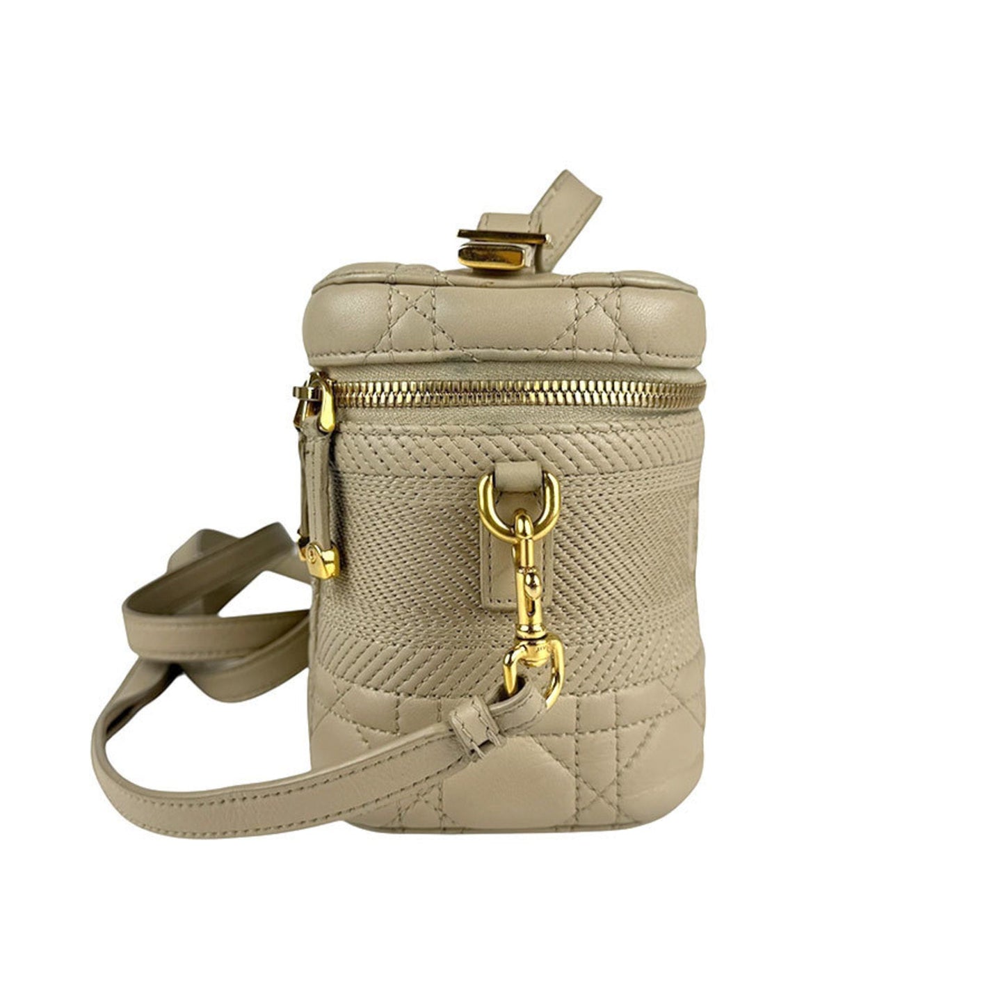 Christian Dior Beige Leather Handbag Shoulder Bag  