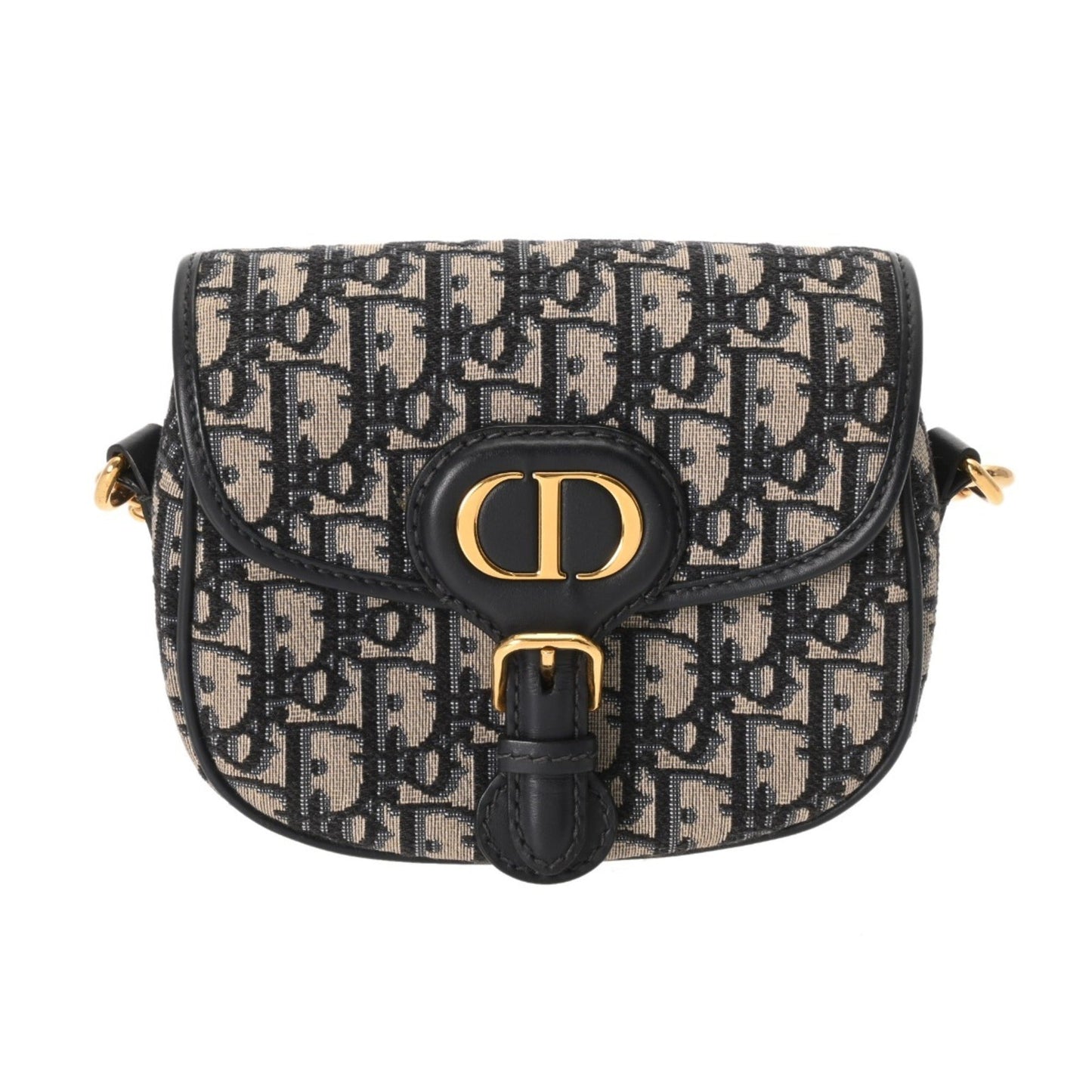 Christian Dior Navy Jacquard Shoulder Bag  