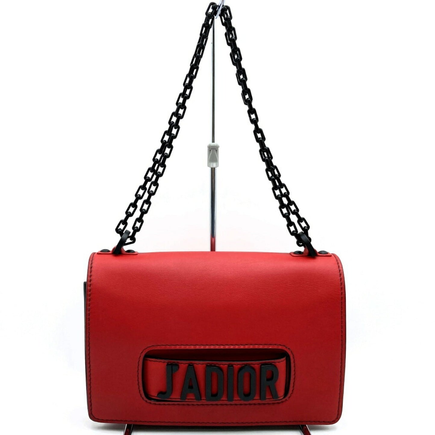 Christian Dior Red Color Leather Shoulder Bag  