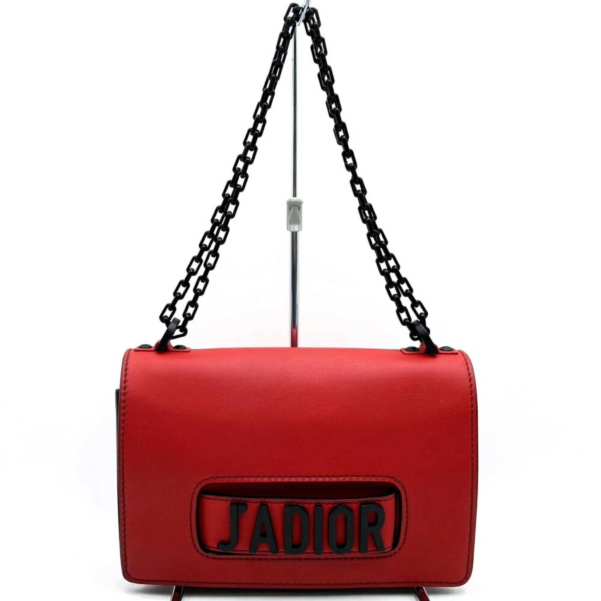 Christian Dior Red Color Leather Shoulder Bag  