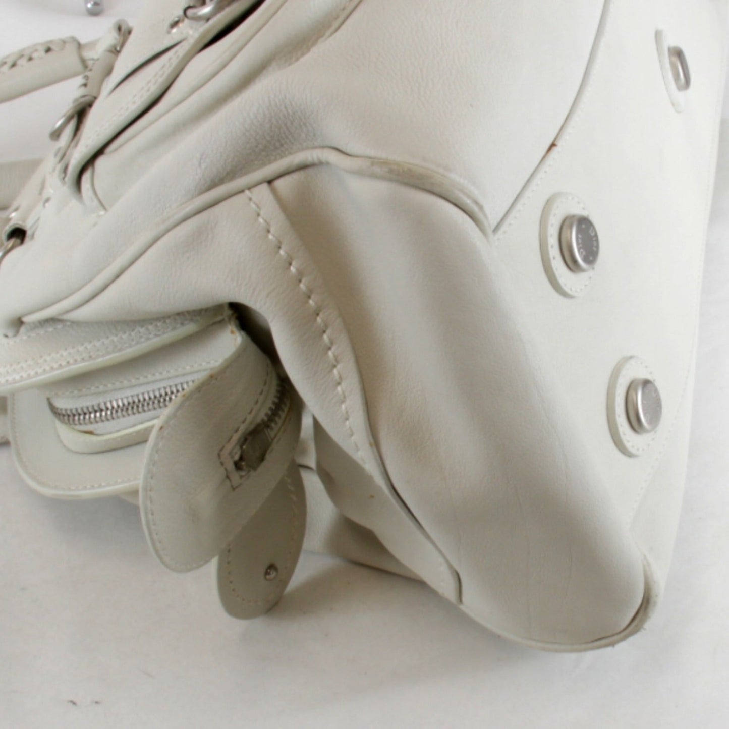 Christian Dior White Leather Handbag  