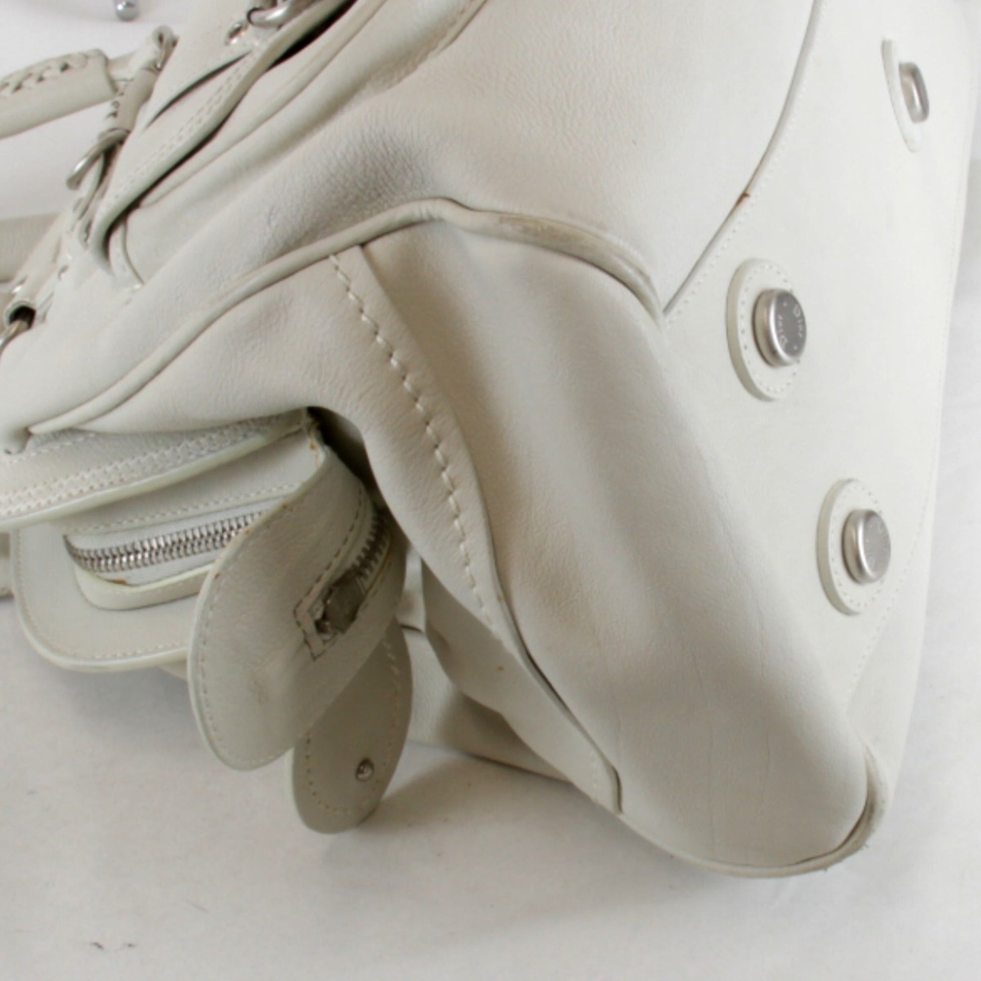Christian Dior White Leather Handbag  